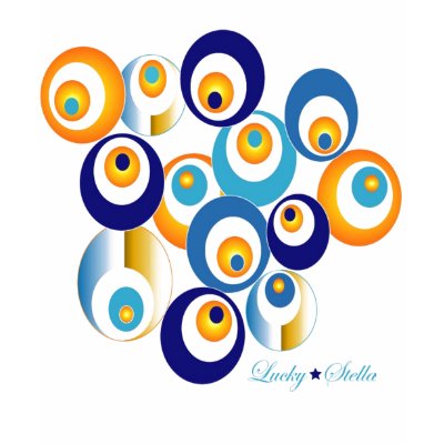 PLAYFULL EVIL EYE LUCKY EYE T-SHIRT by luckystella