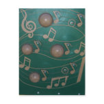 Playground Musical Notes Board postcards