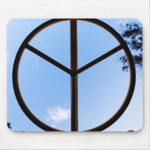 Playground peace sign mousepad