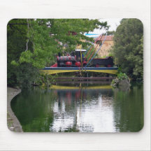 Playground train crossing bridge mousepad
