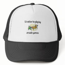 Playing Arcade Games Trucker Hat