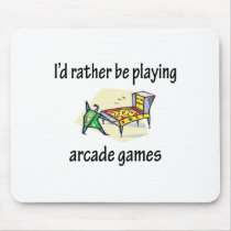 Playing Arcade Games Mouse Mats