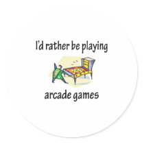 Playing Arcade Games Sticker