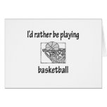 Playing Basketball Greeting Card