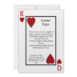 Playing Card King/Queen Personalised Invitations