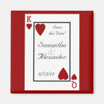 Playing Card King/Queen Save the Date Magnet