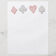 Playing Card Suit Row Full Color Flyer