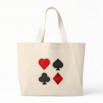 Playing Card Suits: Canvas Bags