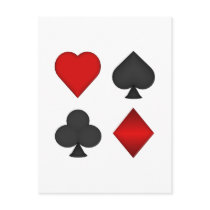 Playing Card Suits: Post Card