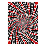 Playing Card Suits Spiral: