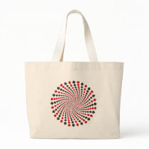 Playing Card Suits Spiral: Canvas Bag