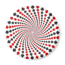 Playing Card Suits Spiral: Magnet