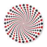 Playing Card Suits Spiral: magnets