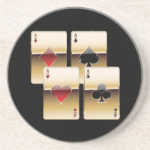 Playing Cards Beverage Coaster