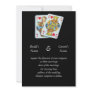 Playing cards couple wedding invitation
