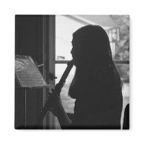 Playing Clarinet by Light Fridge Magnets