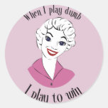 Playing Dumb Sticker