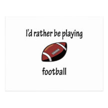 Playing Football Postcards