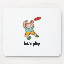 Playing Frisbee Mouse Mats