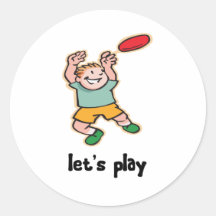 Playing Frisbee Sticker