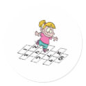 Playing Hopscotch stickers