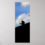 Playing Monkey Silhouette posters