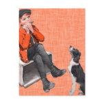 Playing The Harmonica postcards