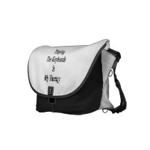 Playing The Keyboards Is My Therapy Messenger Bag