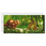 playing young squirrels personalized rack card
