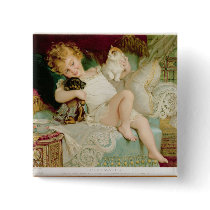 Playmates, from the Pears Annual, 1903 Pinback Buttons