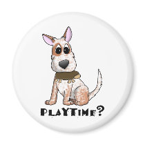 Playtime Cartoon Red Heeler Refrigerator Magnet