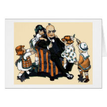 Playtime with Father Greeting Cards