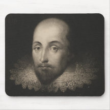 Playwright William Shakespeare by Cornelius Jansen Mousepad