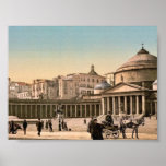 Plaza and church of San Francisco di Paola, Naples Posters