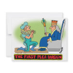 PLEA BARGAIN CARTOON invitations