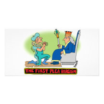 PLEA BARGAIN CARTOON PHOTO CARD