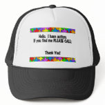 Please Call Autism ID Tag Trucker Hat
