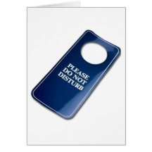 Please do not disturb greeting cards