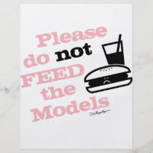 Please Do Not Feed the Models Flyers