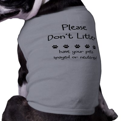 Please Dont Litter Doggie T Shirt by ppprincess1