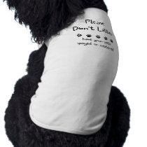 Please Dont Litter pet clothing