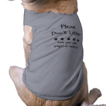 Please Dont Litter pet clothing