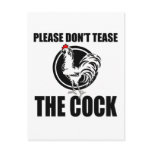 Please Don't Tease the Cock! postcards