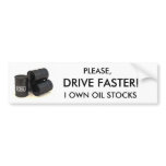 Please drive faster bumper stickers