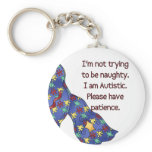 Please Have Patience Autism Awareness Keychain