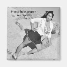 Please help support our troops magnet