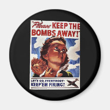 Please Keep The Bombs Away Magnets