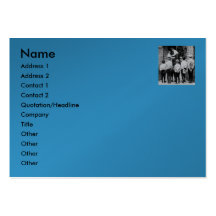 Please Mum!  (Cyan) Business Card Template