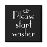 Please Start Washer magnet template