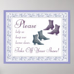 Please Take Off Your Shoes posters
